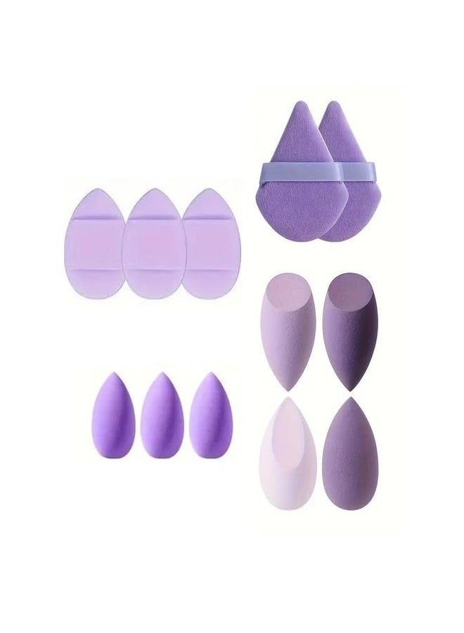 Ruby Face Rubyface Makeup Sponges Set With Storage Jar, Including 4 Blenders, 3 Mini Beauty Blenders, 3 Mini Finger Cushions 2 Triangle Puff For Liquid, Cream & Powder, Multicolor Makeup Sponge Set for All types Of Skin - Image 2