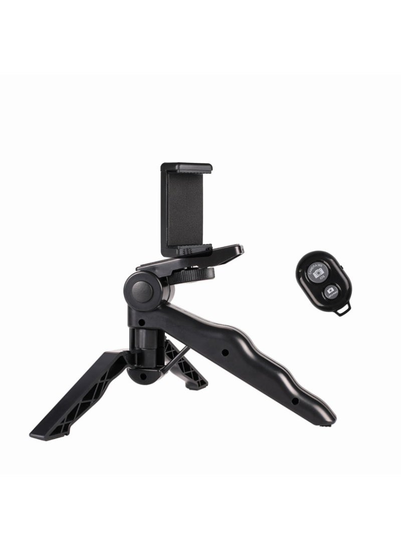 Generic Foldable Mini Tripod Stand for Live Streaming[Remote control] beauty leg tripod + double hole clip + remote control [Remote control] beauty leg tripod + double hole clip + remote control 