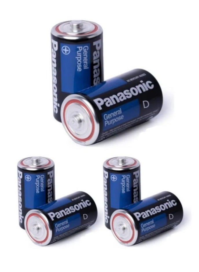 Panasonic 6 Pieces General Purpose D Batteries