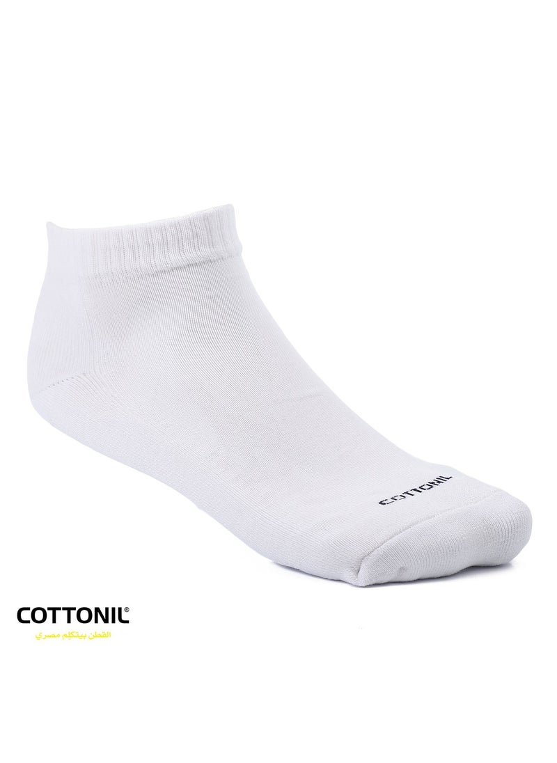 COTTONIL Pack of 4 Plain Color Cotton Socket Socks for Men  - Image 2