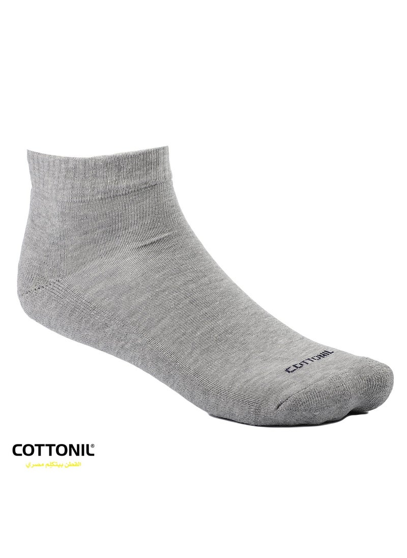 COTTONIL Pack of 4 Plain Color Cotton Socket Socks for Men  - Image 4