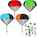 Yeeeasy TangleFree Parachute Toys for Kids 4 Pack Outdoor Flying Game STEM Science Gift for Boys Girls Age 312 RipStop Nylon Hand Throw Army Men Action Figures Easter Basket Stuffers - Image 2