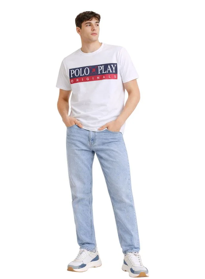 Polo Play Men Graphic Logo Crew Neck T-Shirt