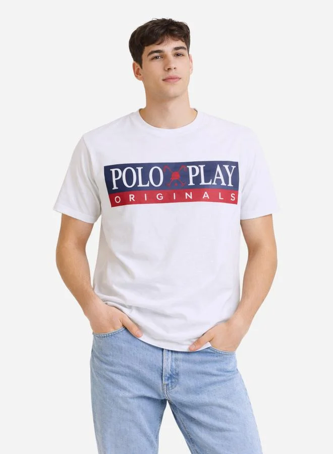 Polo Play Men Graphic Logo Crew Neck T-Shirt