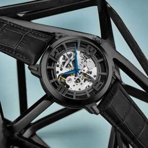 Stuhrling Original Skeleton Watches for Men - Mens Automatic Watch Self Winding Mens Dress Watch - Mens Winchester 44 Elite Watch Mechanical Watch for Men - Image 3