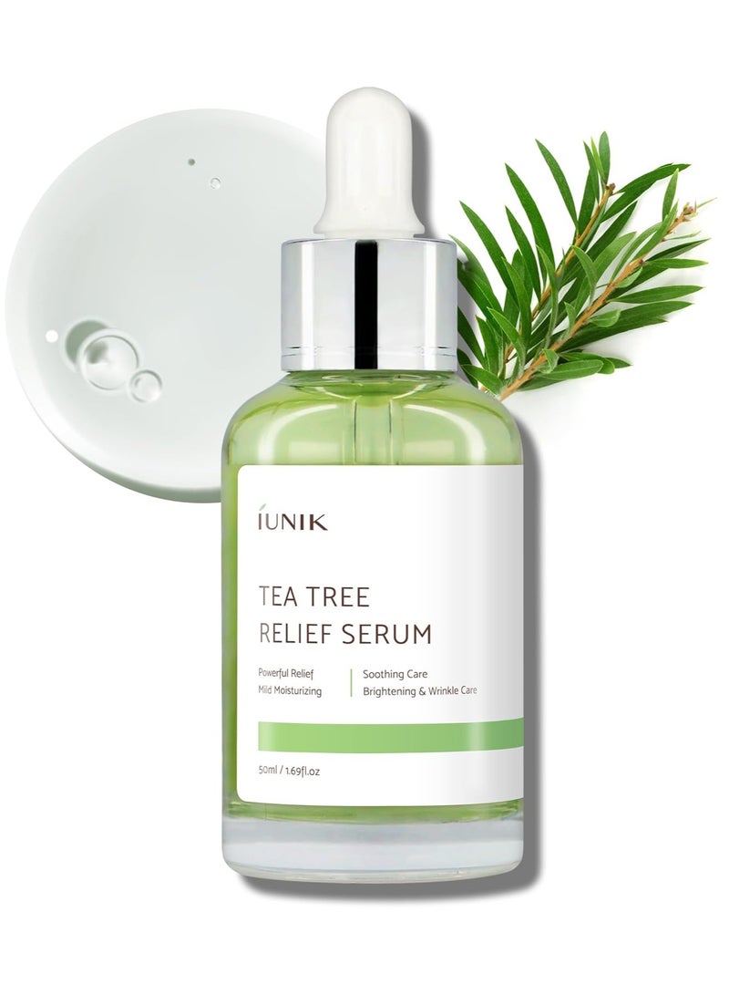 iUNIK Ionic Tea Tree Anti-Aging Serum 50ml, Unisex, Combination Skin Type, 50.0ml - Image 1
