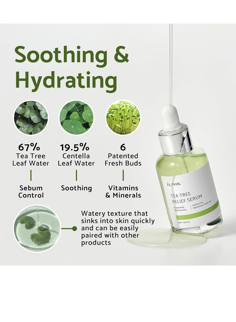iUNIK Ionic Tea Tree Anti-Aging Serum 50ml, Unisex, Combination Skin Type, 50.0ml - Image 2