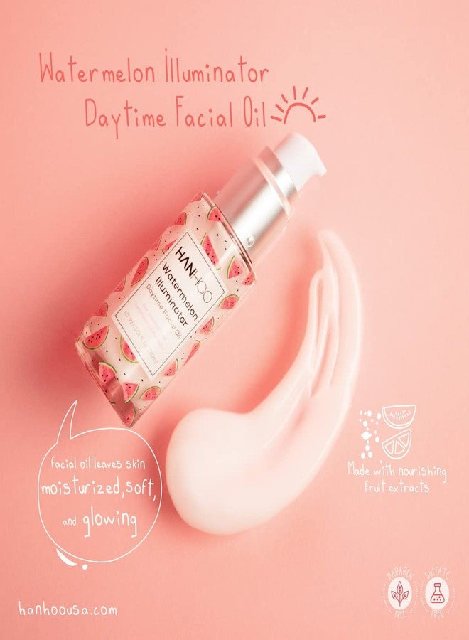 Hanhoo - Watermelon Illuminator Facial Oil | Nourishing and Hydrating Formula - Watermelon and Apple Extract (Daytime Facial Oil) - Image 4