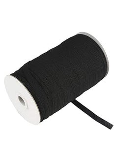 Generic Elastic Bands Spool Sewing Band Flat Elastic Cord for DIY Craft Knitting Sewing 130m (Black)  - Image 1
