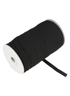 Generic Elastic Bands Spool Sewing Band Flat Elastic Cord for DIY Craft Knitting Sewing 130m (Black)  - Image 2