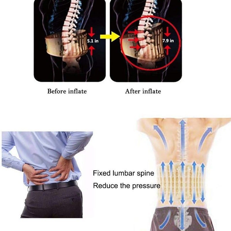 Inflatable Lumbar Air Pressure Traction Device Lumbar Muscle Strain Lumbar Disc Herniation Fixed Waist Belt Shenzhen Factory Support - Image 5