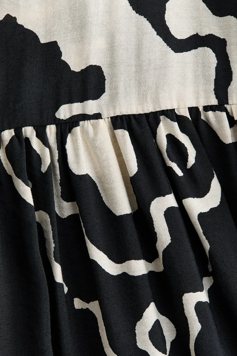 H&M Printed tiered dress