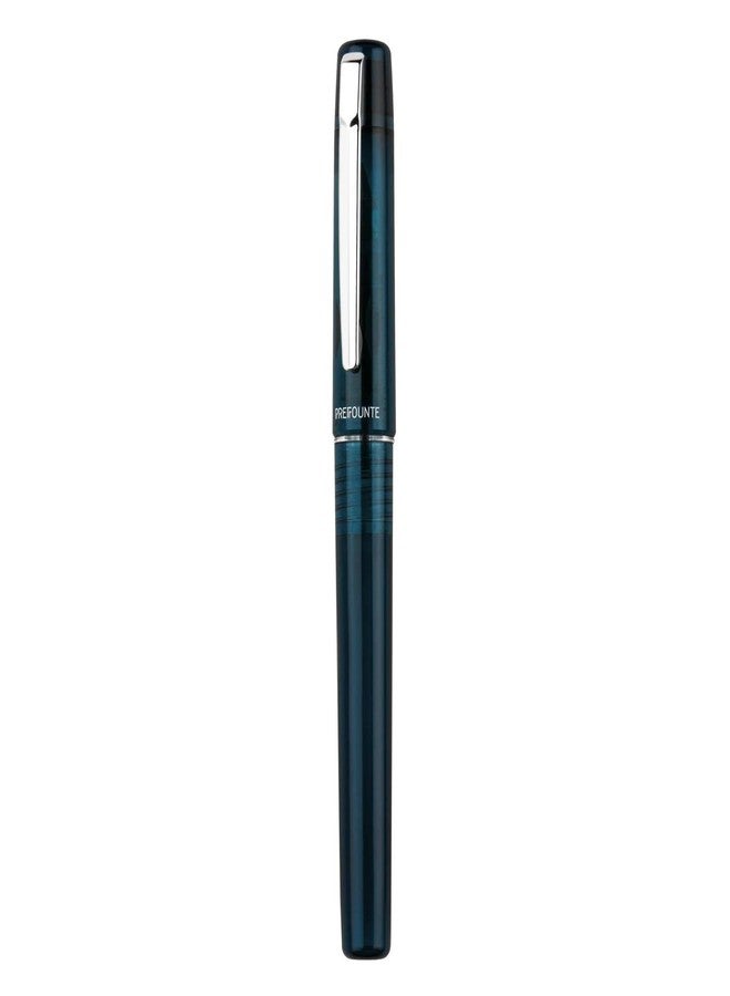 PLATINUM, Fountain Pen - PREFOUNTE (Graphite Blue, Medium). - Image 1