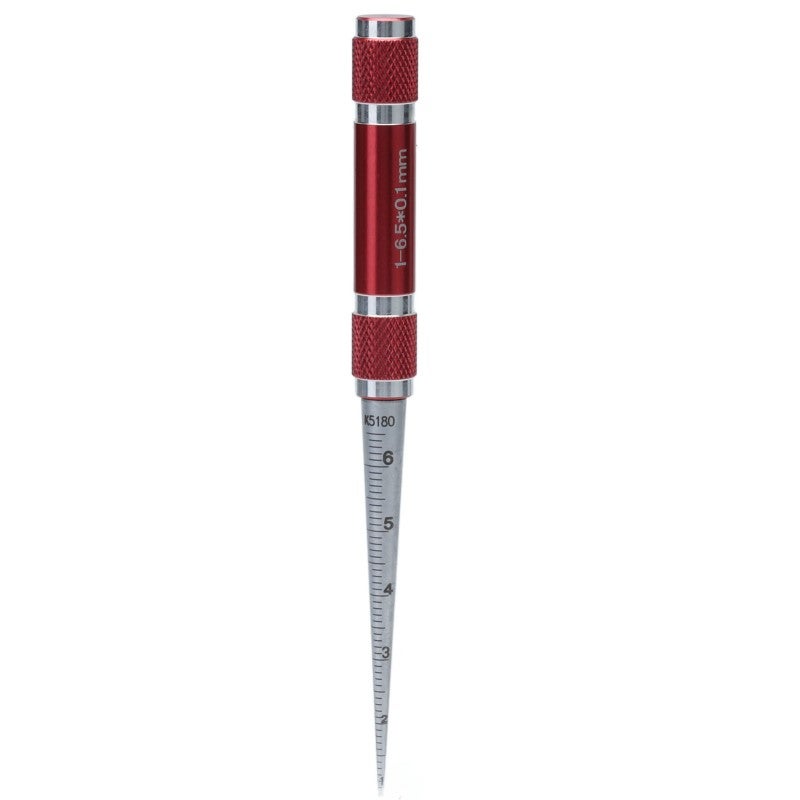Aperture Gauge 1-6.5mm Stainless Steel Taper - 0.1mm Division Laser Scale for Thin Walled Parts Inner Hole Measurement - Image 5