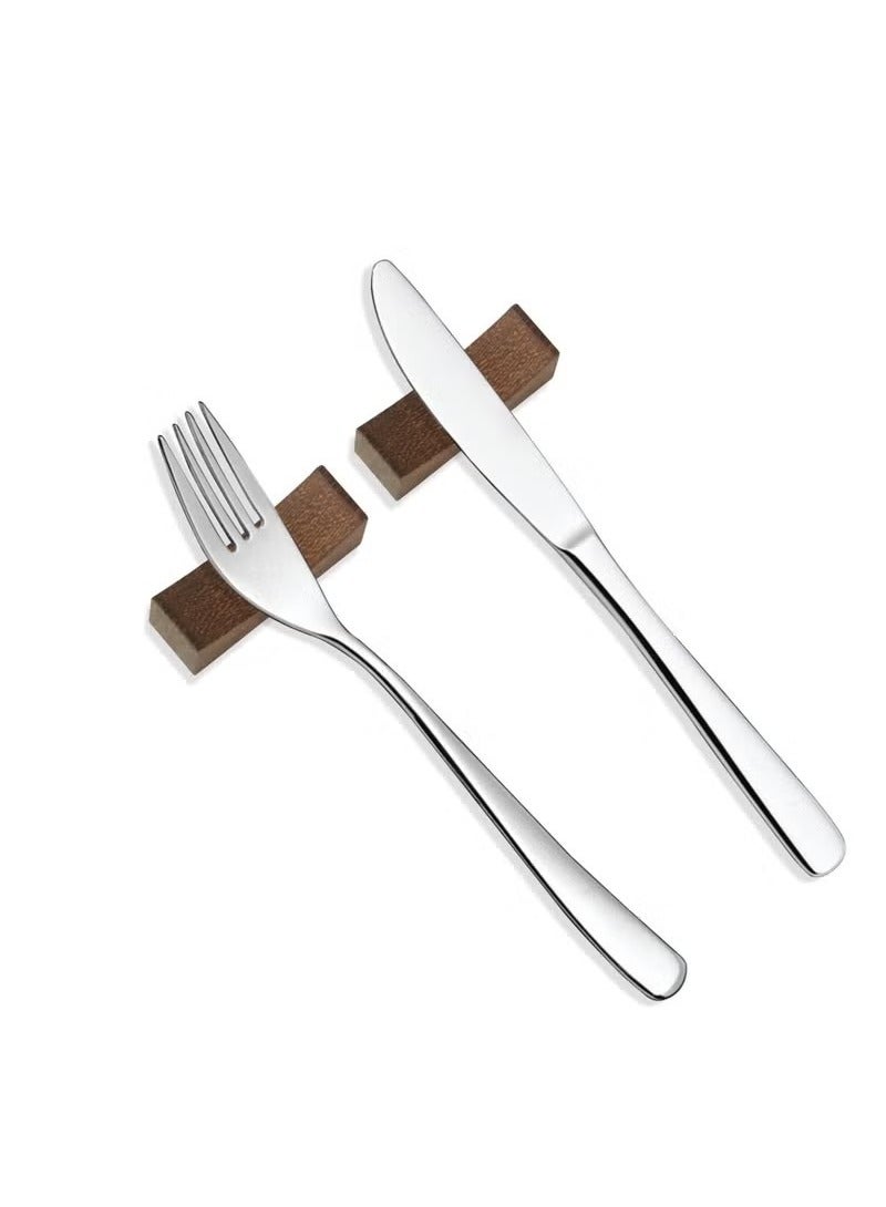 10 قطع مساند وحاملات عيدان تناول الطعام الخشبية للمنزل ، الفندق ، Resta ، حاملي عيدان تناول الطعام الطبيعية الممتازة ، مجموعة رف سكين الشوكة بالملعقة - Image 5