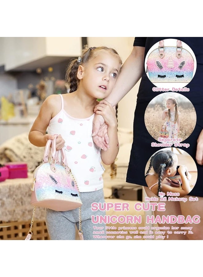 ROKKES Kids Makeup Kit for Girl - Kids Makeup Kit Toys for Girls Washable Make Up for Little Girls, Child Play Real Makeup Set, Non Toxic Toddlers Pretend Cosmetic Kits, Age 3-12 Year Old Children Gift - Image 2