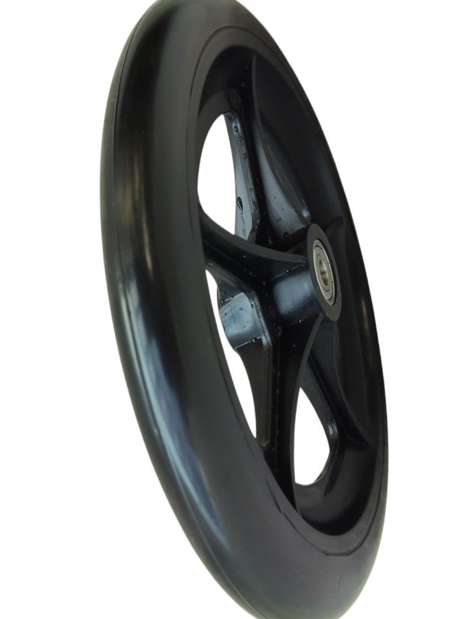 eOnekart 8 Inch Front Caster Solid PU Wheel Replacement for Wheelchair With Bearing (Pack of 1) - Image 4