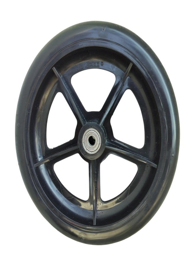 eOnekart 8 Inch Front Caster Solid PU Wheel Replacement for Wheelchair With Bearing (Pack of 1) - Image 3
