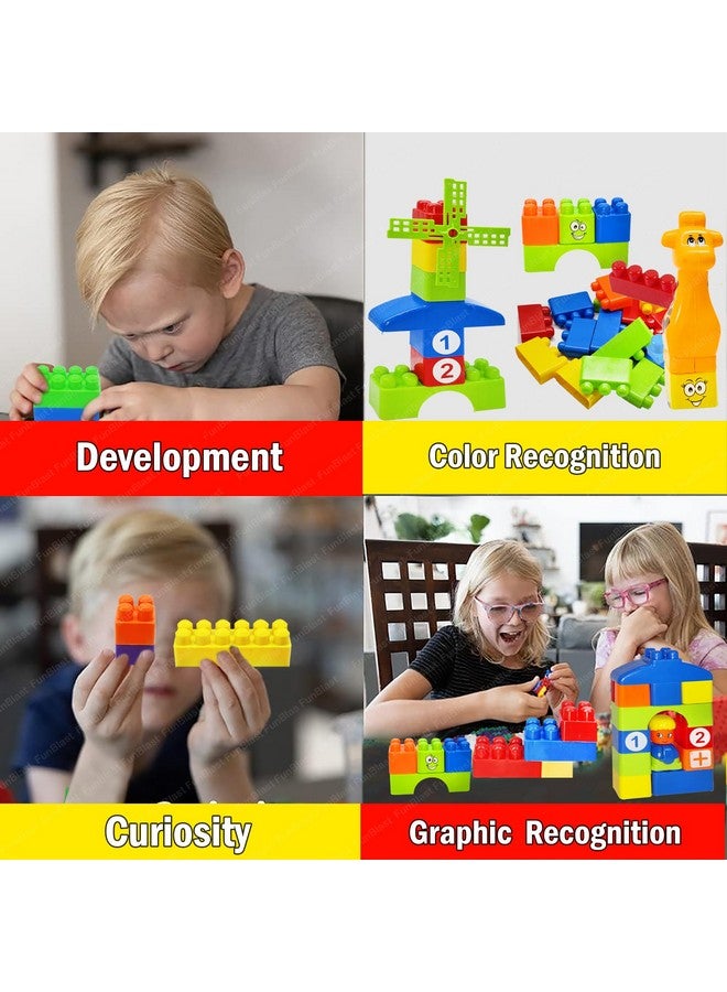 FunBlast FunBlast Learning Blocks for Kids with Cartoon Figures, Bag Packing, Best Gift Toy, Multicolor (Set of 35 Pcs) (LearningB3_New)  - Image 3