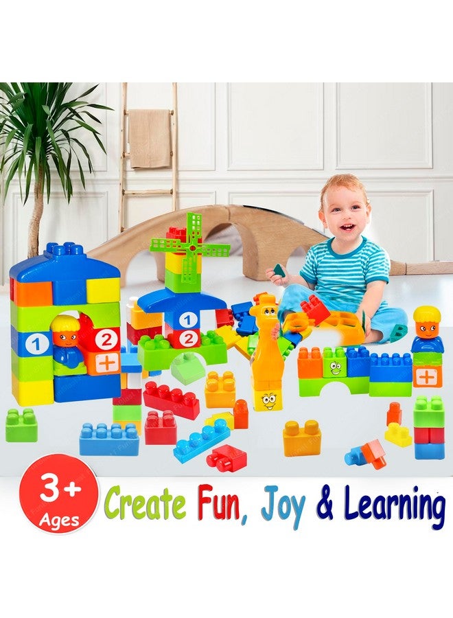 FunBlast FunBlast Learning Blocks for Kids with Cartoon Figures, Bag Packing, Best Gift Toy, Multicolor (Set of 35 Pcs) (LearningB3_New)  - Image 4
