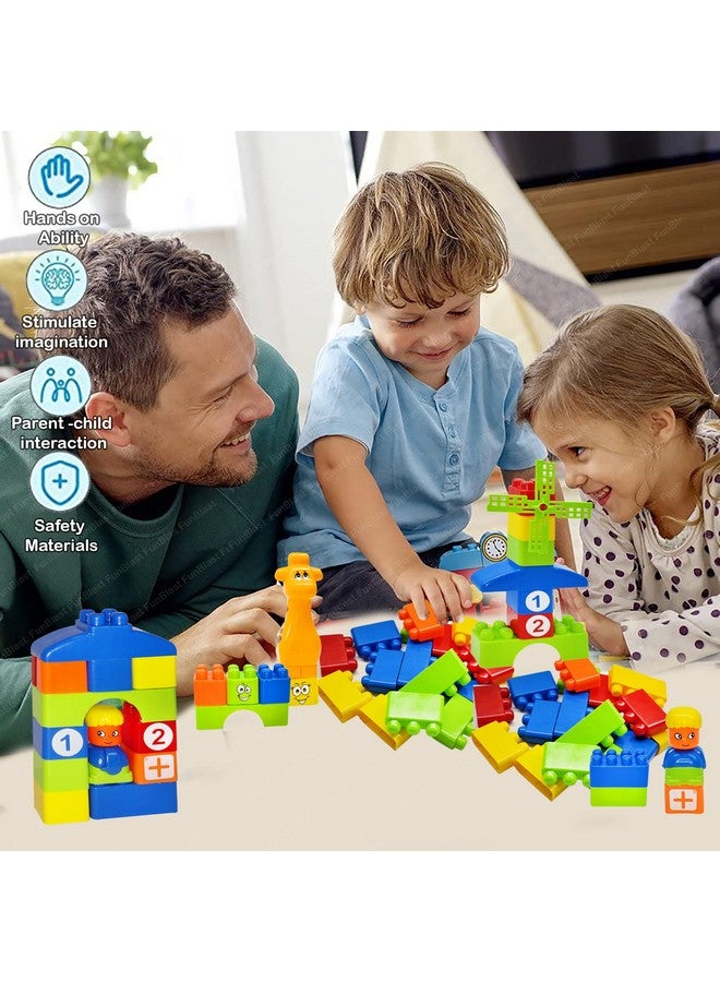 FunBlast FunBlast Learning Blocks for Kids with Cartoon Figures, Bag Packing, Best Gift Toy, Multicolor (Set of 35 Pcs) (LearningB3_New)  - Image 5