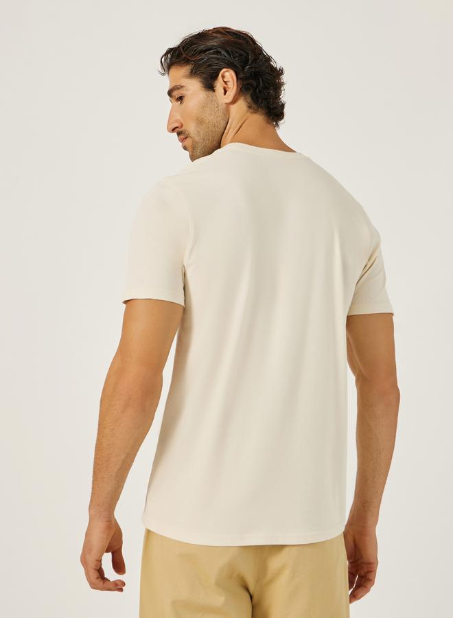 Styli Typography Printed Short Sleeve Regular Fit T-Shirt  - Image 4