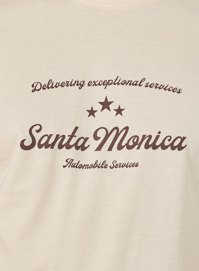 Styli Typography Printed Short Sleeve Regular Fit T-Shirt  - Image 2