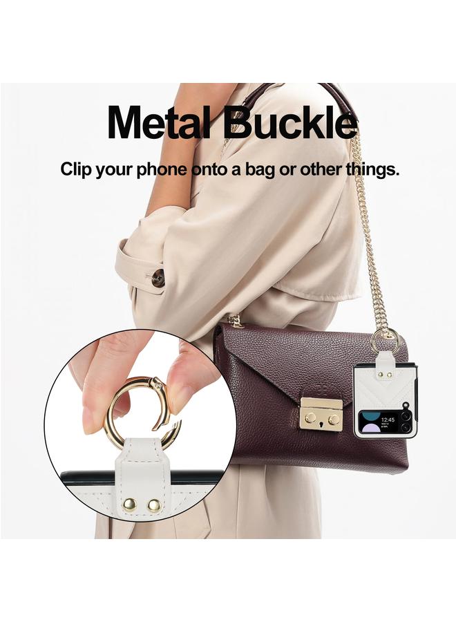 اس-توب جراب لهاتف Samsung Galaxy Z Flip4 جراب هاتف واقٍ قابل للطي على شكل حرف V مع حلقة قابلة للطي - Image 5