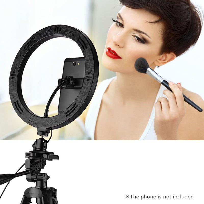 LED Ring Light with Tripod Stand Phone Holder Multicolour - Image 4