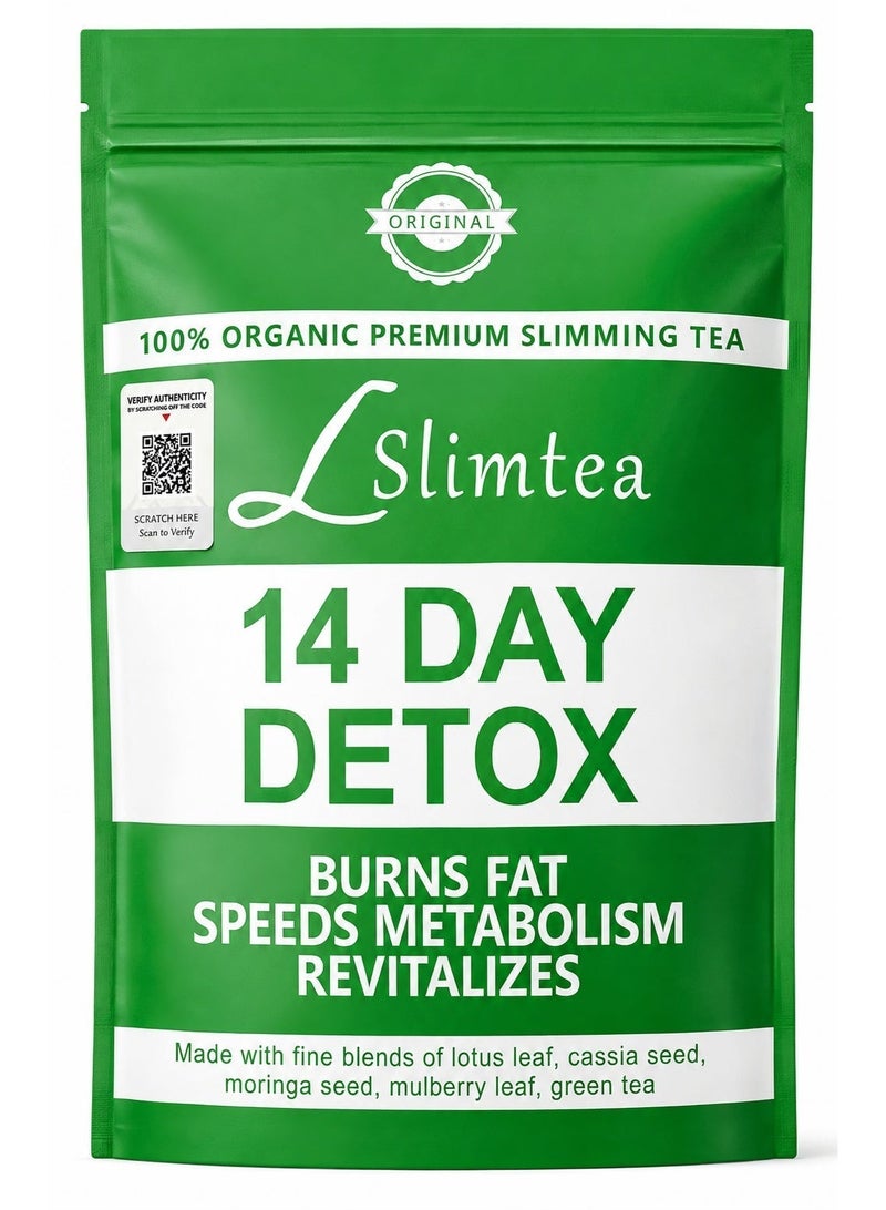 Original 14-Day Organic Weight Loss Tea: Promotes Fat Digestion and Absorption, Aids Bowel Movement, Supports Stomach Health, Helps Digestion, Reduces Accumulation of Abdominal Fat - Image 2