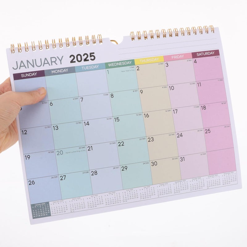 تقويم حائط صغير لعام 2025 مع العطلات الدولية للتخطيط النسائي - Image 4