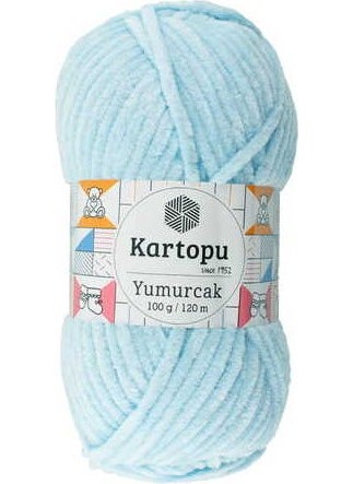 Kartopu Yumurcak K523 5 Pieces Velvet Rope Light Turquoise 