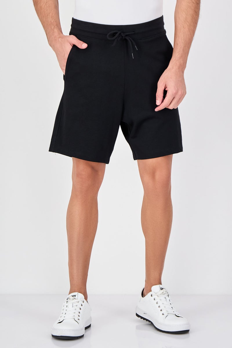 Celio Men Drawstring Plain Basic Shorts, Black - Image 1