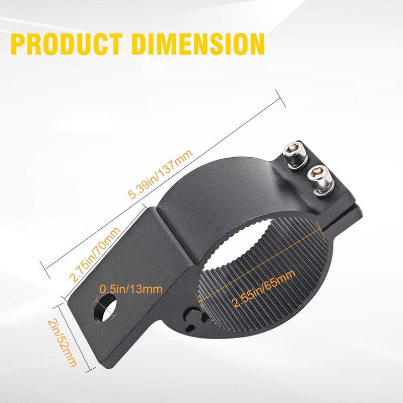 NORTHYUN 2.5 Inch Tube Clamp Mounting Bracket Kit for LED Light Bar LED Off-Road Light Horizontal Bar Tube Clamp Roof Roll Cage Holder - Image 3
