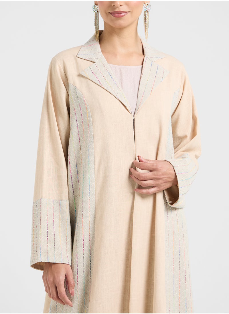 hayas closet Collared Flared Sleeve Abaya  - Image 3