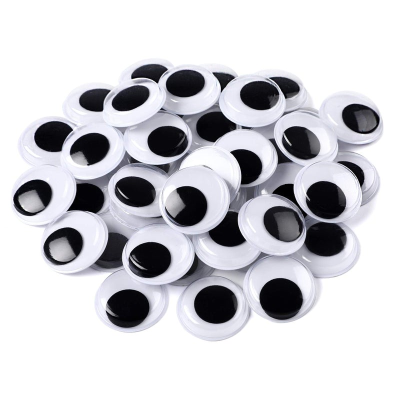 200 Pieces Wiggle Eyes Self Adhesive Black White Googly Eyes for DIY Crafts Decoration 30mm