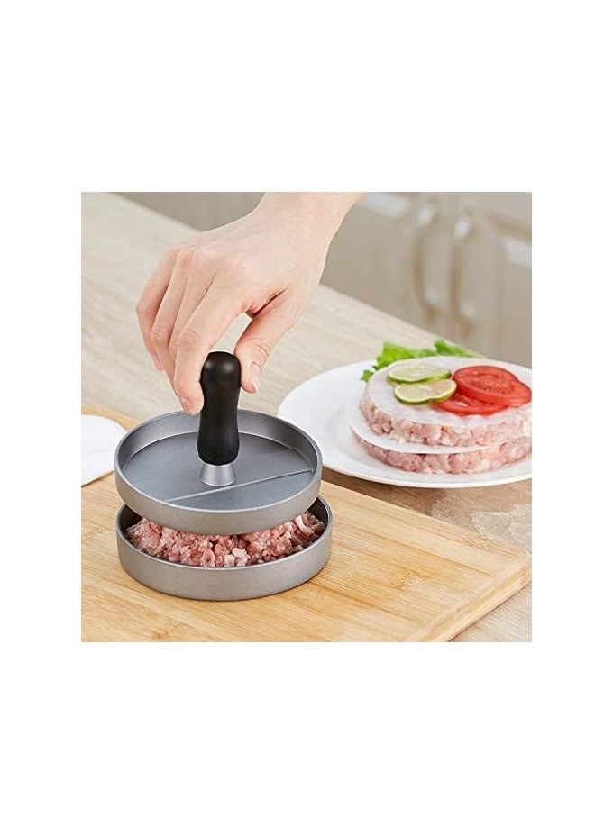Generic Non-Stick Burger Press Patty Maker – Aluminum Hamburger Mold with Handle – Easy Meat Shaper for BBQ & Grilling - multicolor - Image 4