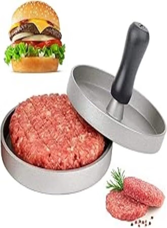 Generic Non-Stick Burger Press Patty Maker – Aluminum Hamburger Mold with Handle – Easy Meat Shaper for BBQ & Grilling - multicolor - Image 5