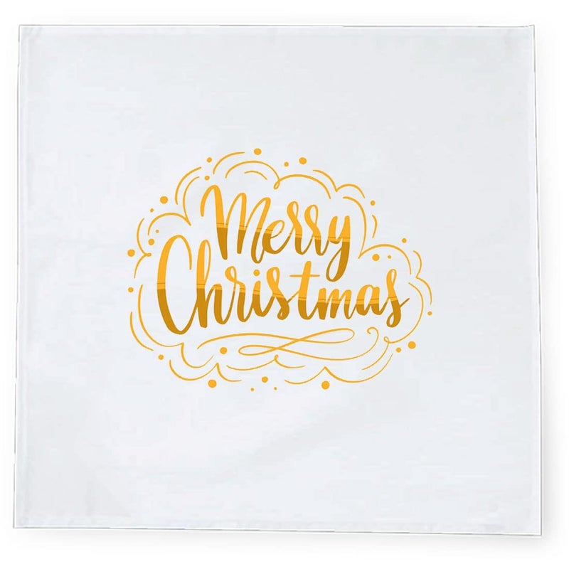 Khakee 6 Pcs Christmas Theme Silk Table Napkins 10x 10 for Xmas Decoration Christmas OrnamentsChristmas Giftxmas21396 - Image 3