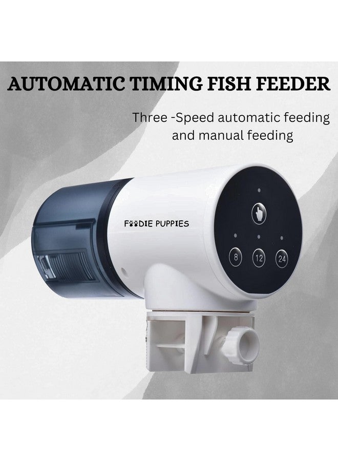 وحدة تغذية الأسماك الأوتوماتيكية ثلاثية الاتجاهات، مؤقت طعام السلاحف، ملحقات حوض السمك - (Ysq - 730) لأحواض السمك البحرية والبركة (لا يشمل البطارية) - Image 4