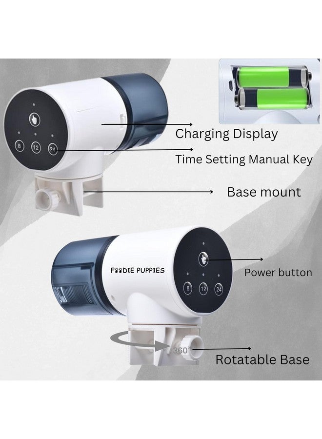 وحدة تغذية الأسماك الأوتوماتيكية ثلاثية الاتجاهات، مؤقت طعام السلاحف، ملحقات حوض السمك - (Ysq - 730) لأحواض السمك البحرية والبركة (لا يشمل البطارية) - Image 5