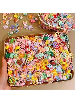 Kormesic 50-Piece Cartoon Hair Accessories Kit - Elastic Hair Ties(Daily Use)  - Image 4