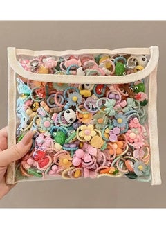 Kormesic 50-Piece Cartoon Hair Accessories Kit - Elastic Hair Ties(Daily Use)  - Image 1