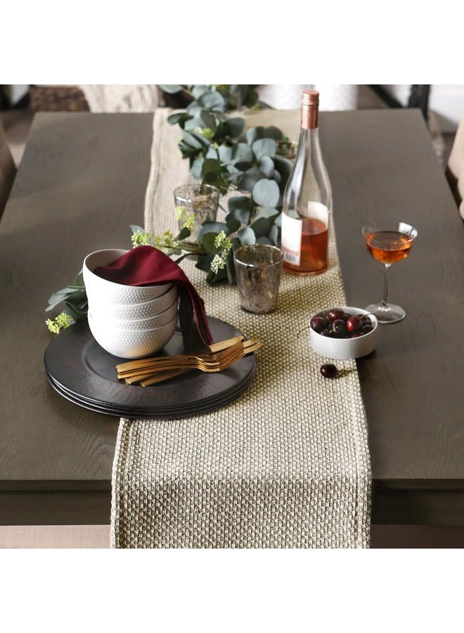 DII CAMZ11276 Braided Farmhouse Woven Table Runner, 15 x 72 inches, Stone - Image 5