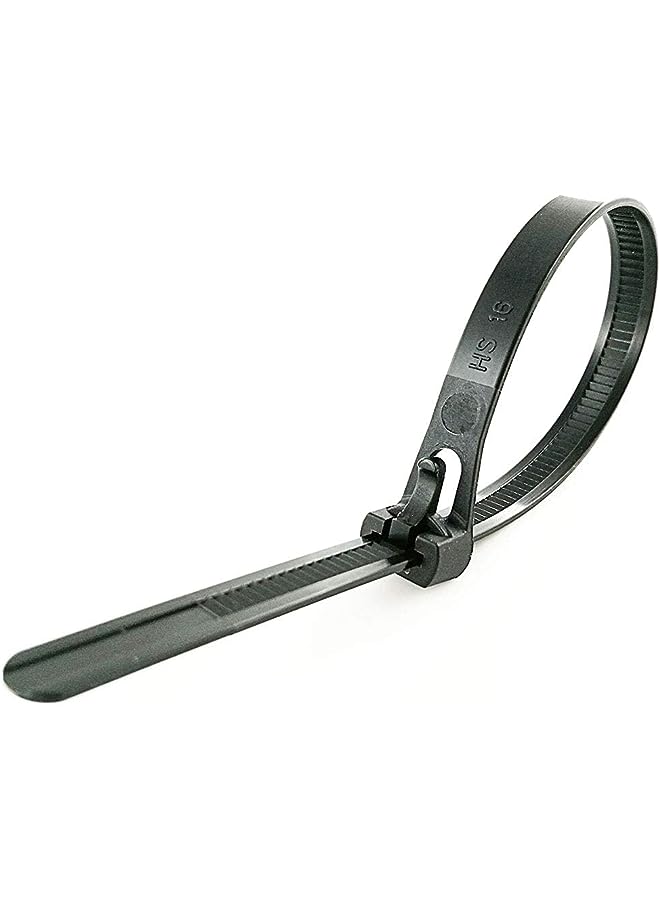 releasable cable tie / 100pcs (8x300mm black)
