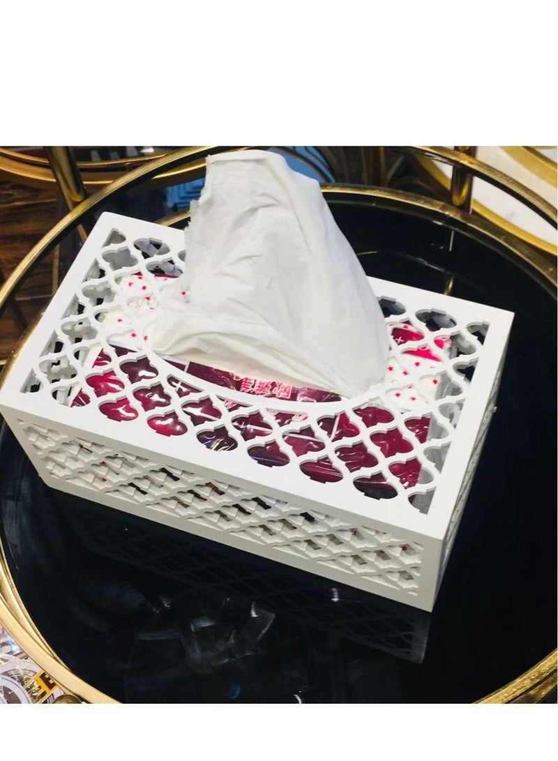 FFD Tissue Case Napkin Dispenser Tissue Box Holder Modern Minimalist and Durable Facial Tissue Cover Case Decoration Paper Box Decoration  - Image 2