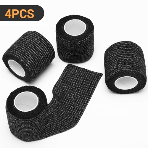 DROK 4 Roll Camo Tape Wrap Camouflage Self Adhesive Bandage Wrap Camo Form Tape Climbing Tape for Outdoor Sports Multicam Tropic Camping Bicycle Range Finder Camera Flashlight 2 inch x 1476ft - Image 3