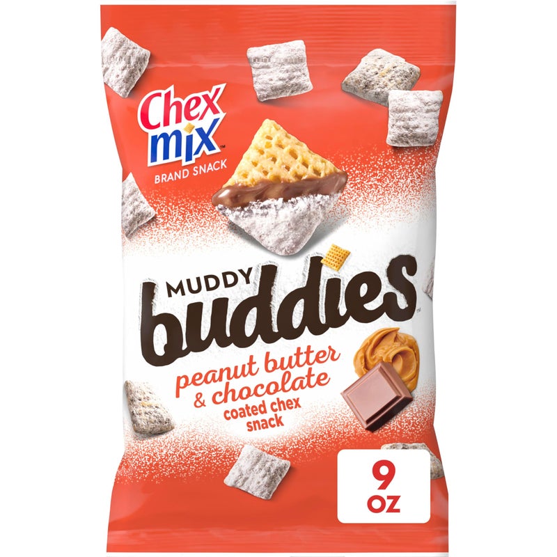 Chex Mix Muddy Buddies Peanut Butter and Chocolate Snack Mix, Snacks, 9 oz - Image 1