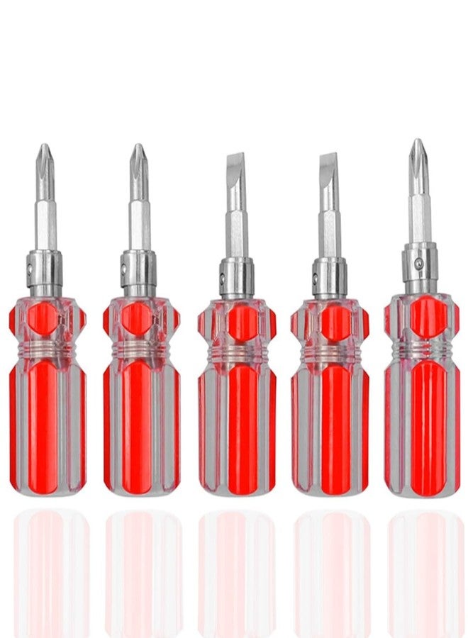Wolfride 5pcs Stubby Phillips Flat Head Screwdriver Magnetic Mini Screwdriver Set Small Pocket Screwdrivers - Image 5