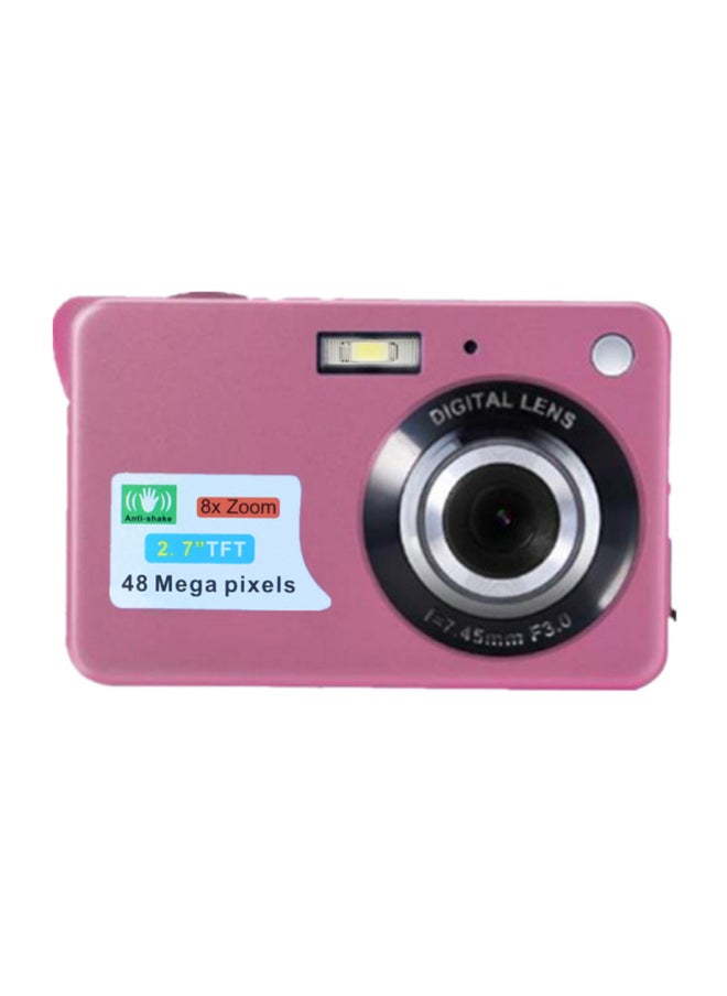 Generic E-Commerce Hot Sale 4800W Pixel Student Camera Small HD Camera Entry-level Portable Card Player-Body Color:48m Standard Pink  - Image 1